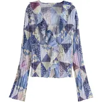 Scotch & Soda Ruffle Top Memory Quilt Taglia: 34 | Maglie a manica lunga Outlet | Donna