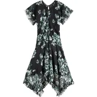 Scotch & Soda Printed Fil Coupe Mini Ruffle Dress Nieuw Blossom Print Park Taglia: 38 | Abiti Mini Outlet | Donna