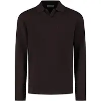 Dstrezzed Ds_kostas Longsleeve Polo Dk. Brown Taglia: XXL | Maglioni a maglia Outlet | Uomo | Marrone