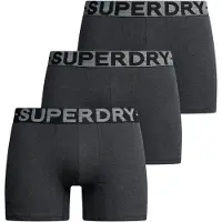 Superdry per uomo. M3110452C Confezione da 3 boxer grigi (XL), Homewear, Grigio, Cotone