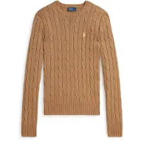 Ralph Lauren per donna. 211971795002 Maglione marrone annodato (XXL), Casual, Cotone