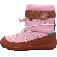 Affenzahn Kid's Snow Boot Vegan Snowy Scarpe invernali Bambini (24, fuchsia/arancione)