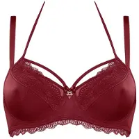 Marlies Dekkers Carita Cabernet Red And Lace Balcony Bra Taglia: 75C | Reggiseni Outlet | Donna | Rosso