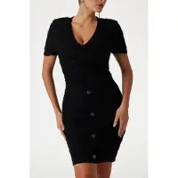 Guess Marciano By Amelia Short Sleeve Jet Black A996 Taglia: 44 | Abiti Mini Outlet | Donna | Nero