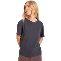Quiksilver Women's Essential S/S Tee T-shirt Donna (XL, nero)