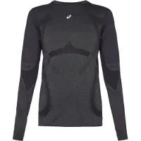 Asics Women's Road Seamless L/S Top Maglia da corsa Donna (L, nero)