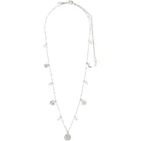 Pilgrim Collana 'Mylan' argento / trasparente / bianco perla