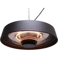 Westmann Riscaldatore a infrarossi a soffitto Fusion Nero 49x49x22 cm
