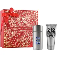 Carolina Herrera Set : 212 NYC, Eau De Toilette, per uomo, 100 ml + 212 NYC, Balsamo dopobarba, 100 ml