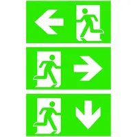 CEAG Notlichtsysteme GmbH Sistemi di illuminazione di emergenza Ceag Disco pittogramma 2 lati 40071354510