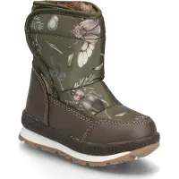 Mikk-Line Kid's Winter Boot Padded Scarpe invernali Bambini (24, olivia/marrone)