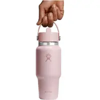 Hydroflask Wide Flex Straw Travel Bottle Borraccia (710 ml, beige)