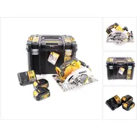 DeWalt Sega circolare a batteria DCS 572 M2 18 V 184 x 16 mm + 2 batterie 4,0 Ah + caricabatteria + T-STAK