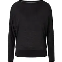 Super.natural Women's Womens Kula Top Pullover in lana merino Donna (S, nero)