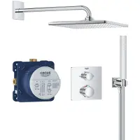 GROHE Built-in shower set - 1 jet - Thermostatic mixer - - 34881000 - Gray
