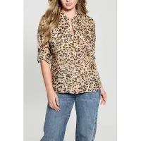 Guess Marciano GUESS Eco Enora Equipment Shir Cheetah Skin Print Taglia: XXL | Magliette intime Outlet | Donna