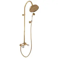 RAV Slezák-Miscelatore per doccia Slezák Brilliance BRILLIANCE181/3 con soffione e doccetta Colore: oro, Dimensioni: 150 mm