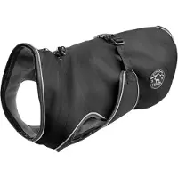 DOG SPORT Dog Coat Uppsala Cappottini per cani (Rücken 30 cm - Hals 22-40 cm / Bauch 36-60 cm, nero)