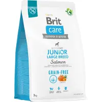 Brit Cibo Per Cani Over Care Junior Large Senza Cereali Al Salmone Per Cuccioli Di Taglia Grande Da 3 Mesi A 2 Anni 25kg 12kg