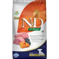 Farmina Cibo secco per cani N&D GF PUMPKIN LAMB&BLUEBERRY PUPPY MINI - 7 kg