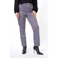 Esqualo Trousers Chino Graphic Earth Print Taglia: 34 | Pantaloni da completo Outlet | Donna | Marrone