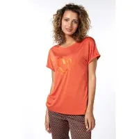 Esqualo T-shirt Modal Turn Up Sleeve Rust Taglia: S | Maglie Sportivi Outlet | Donna | Marrone