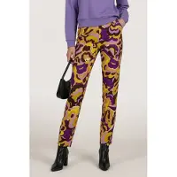 Esqualo Trousers Fancy Earth Print Taglia: 38 | Pantaloni da completo Outlet | Donna | Marrone