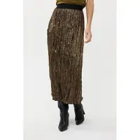 Esqualo Skirt Crushed Foil Moss Green Taglia: 36 | Minigonne Outlet | Donna | Verde