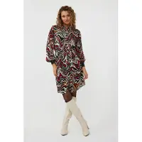 Esqualo Dress Lurex Cuff Waves Print Taglia: 42 | Abiti in T-Shirt Outlet | Donna