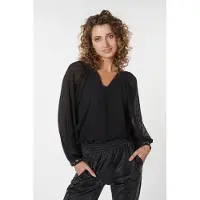 Esqualo Blouse Marble Beading Black Taglia: 36 | Maglie a manica lunga Outlet | Donna | Nero