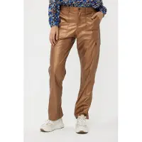 Esqualo Trousers Cargo Vegan Leather Brandy Taglia: 38 | Pantaloni da completo Outlet | Donna