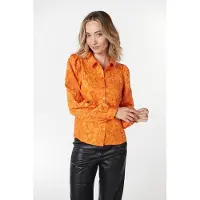 Esqualo Blouse Basic Flower Jacquard Pumpkin Taglia: 36 | Magliette intime Outlet | Donna | Arancia