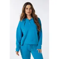Esqualo Sweater Hoodie Modal Petrol Taglia: S | Maglie a manica lunga Outlet | Donna