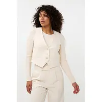 Esqualo Gilet Short City Beige Taglia: 42 | Gilet Outlet | Donna | Marrone