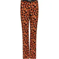Esqualo Trousers Flair Velours Leopard Skins Print Taglia: S | Pantaloni da completo Outlet | Donna
