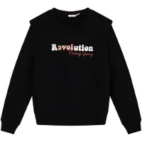 Esqualo Sweater Fancy Shoulder Black Taglia: XS | Maglioni a maglia Outlet | Donna | Nero