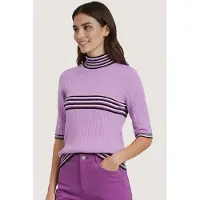 Esqualo Top Col Scalloped Edges Lilac Taglia: S | Maglioni a maglia Outlet | Donna | Viola