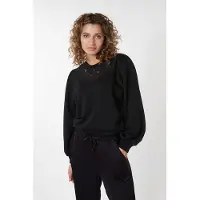 Esqualo Sweater Lace Black Taglia: XS | Maglioni a maglia Outlet | Donna | Nero