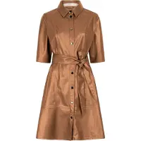 Esqualo Dress Vegan Leather Brandy Taglia: 34 | Abiti in pelle Outlet | Donna