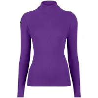 Esqualo Top Rib Slv/lss Buttons Col Deep Lavender Taglia: S | Maglioni a maglia Outlet | Donna