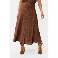 Esqualo Skirt Crinkled Velours Brandy Taglia: S | Minigonne Outlet | Donna