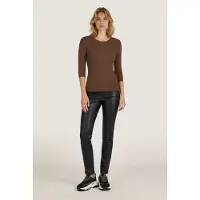 Esqualo Top Knitted Mixed Rib Army Green Taglia: L | Maglie a manica lunga Outlet | Donna | Verde