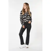 Esqualo Trousers Coated Flair Black Taglia: 36 | Pantaloni da completo Outlet | Donna | Nero