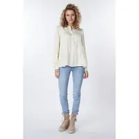 Esqualo Blouse Seams Sateen Off White Taglia: 36 | Maglie a manica lunga Outlet | Donna | Bianco