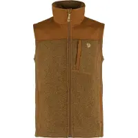 Fjällräven Buck Fleece Vest Gilet in pile Uomo (3XL, marrone)
