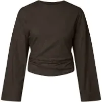 Pieces Top A Maniche Lunghe | Marrone | L