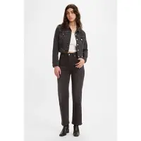 Levi's Ribcage Straight Ankle Jeans Black Taglia: W23L27 | Jeans straight fit Outlet | Donna | Nero
