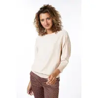 Esqualo Sweater Batwing Lurex Light Sand Taglia: S | Maglioni a maglia Outlet | Donna | Marrone