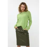 Esqualo Sweater Shoulder Pearls Matcha Green Taglia: S | Maglioni a maglia Outlet | Donna | Verde