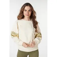 Esqualo Sweater Sequins Beige Taglia: S | Maglioni a maglia Outlet | Donna | Marrone